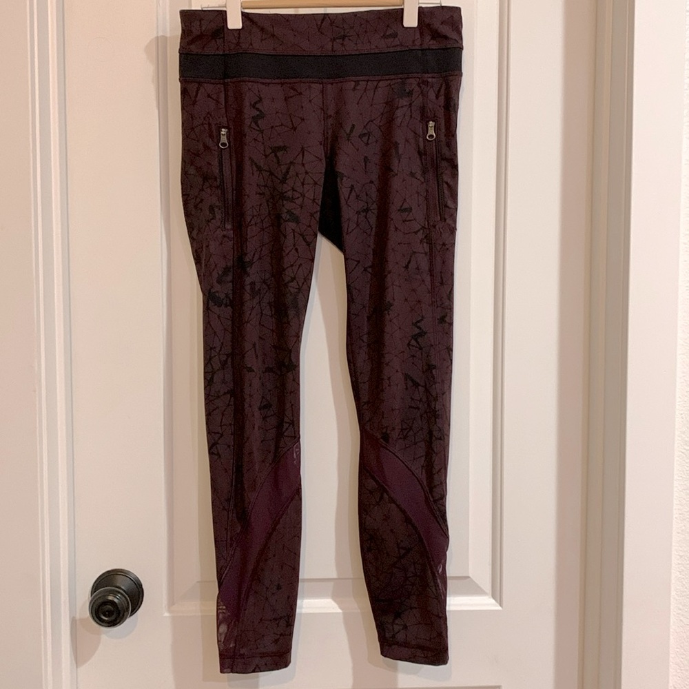 Lululemon Inspire tight in Star galaxy crushed cherry